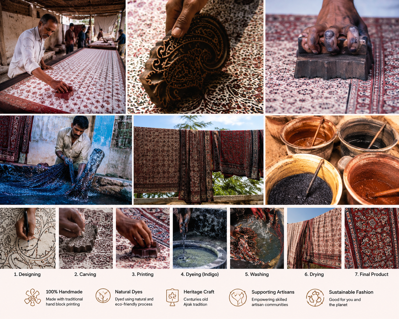 Why Every Woman Should Own a Handmade Ajrak Saree