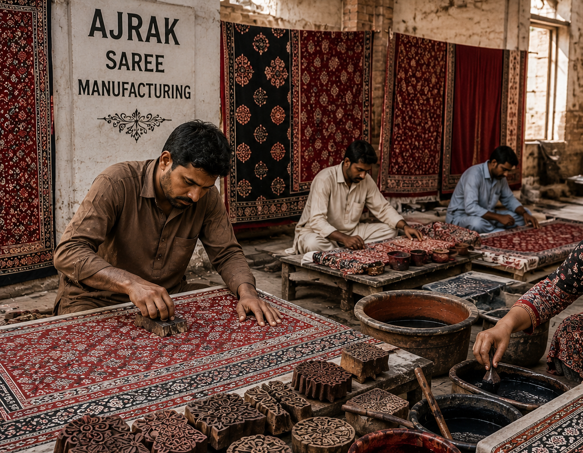 AJRAK SAREE