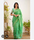 Chanderi Handloom Printed Saree