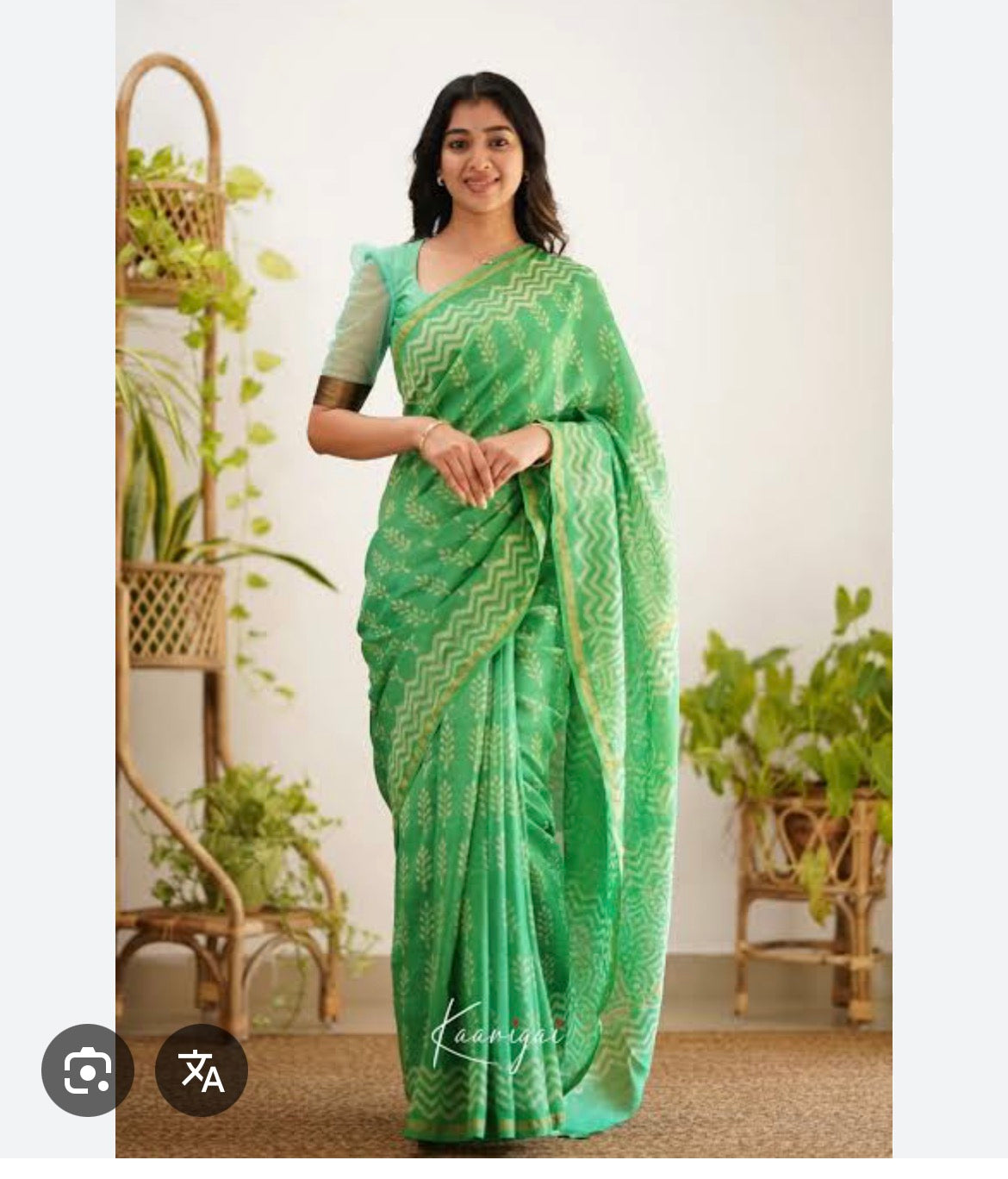 Chanderi Handloom Printed Saree